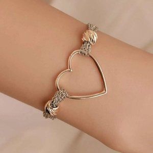 Heart Decor Chain Bracelet (New)